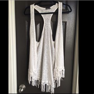 Boho open vest